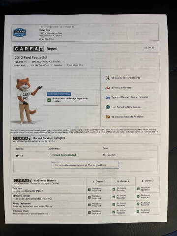 2012 Ford Focus SEL
