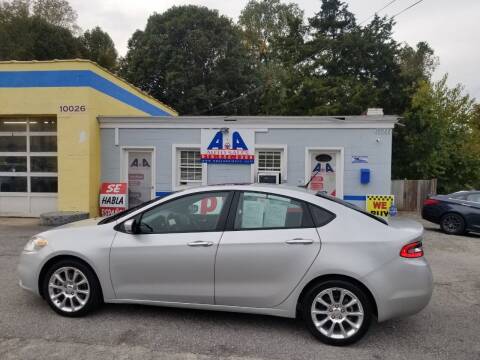 2013 Dodge Dart for sale at A&A Auto Sales llc in Fuquay Varina NC