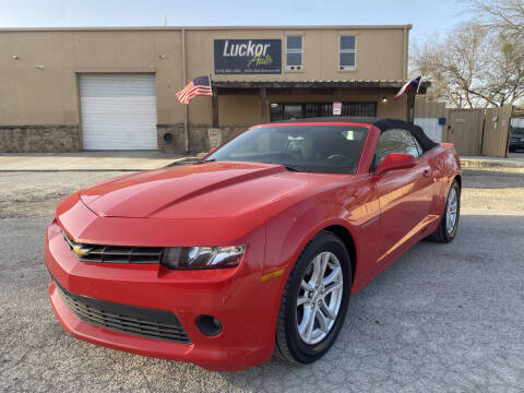 2015 Chevrolet Camaro for sale at LUCKOR AUTO in San Antonio TX