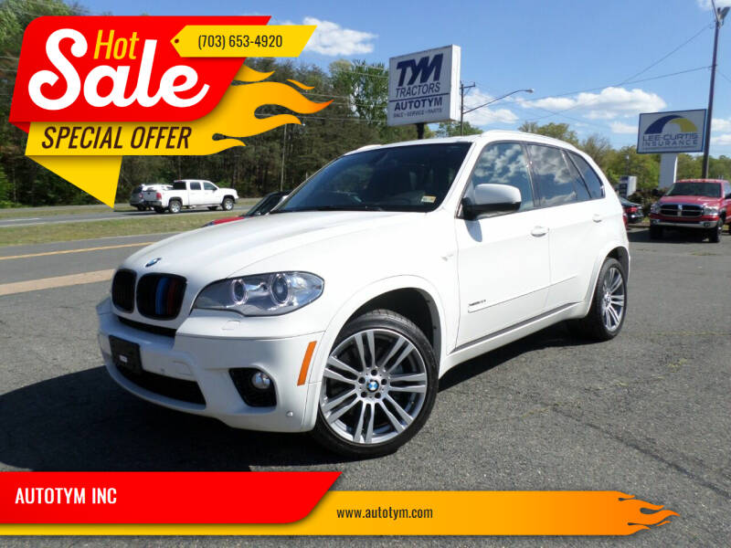 2013 BMW X5 for sale at AUTOTYM INC in Fredericksburg VA