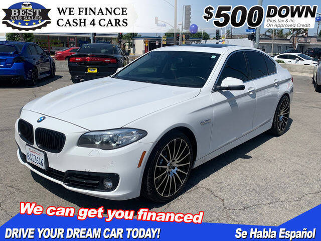 2016 BMW 5 Series for sale at Best Car Sales in South Gate CA
