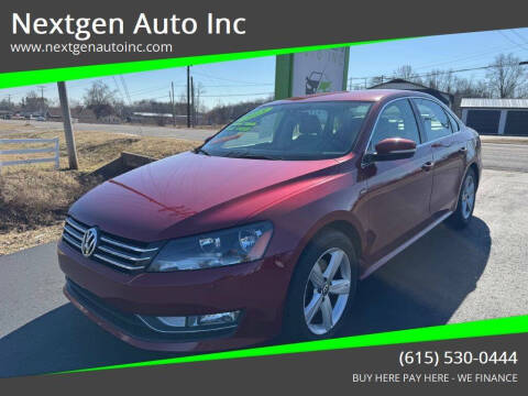 2015 Volkswagen Passat for sale at Nextgen Auto Inc in Smithville TN