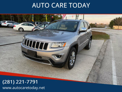 2015 Jeep Grand Cherokee for sale at AUTO CARE TODAY in Spring TX