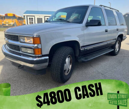1997 Chevrolet Tahoe for sale at Union Street Auto Sales in Lafayette IN