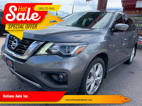 2018 Nissan Pathfinder for sale at Nations Auto Inc. in Denver CO