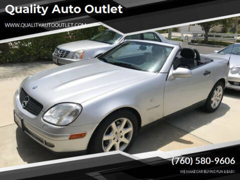 1999 Mercedes-Benz SLK for sale at Quality Auto Outlet in Vista CA