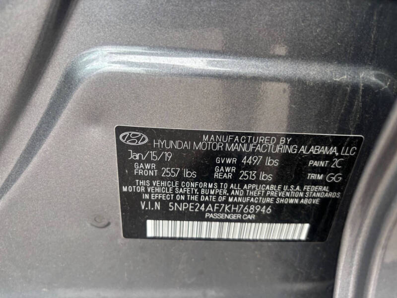 2019 Hyundai Sonata SE