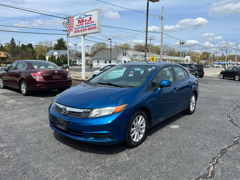 2012 Honda Civic for sale at M & J Auto Sales in Attleboro MA