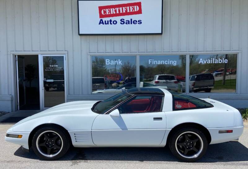 1991 Chevrolet Corvette for sale at Certified Auto Sales in Des Moines IA