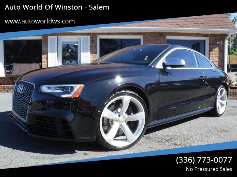 2014 Audi RS 5 for sale at Auto World Of Winston - Salem in Winston Salem NC