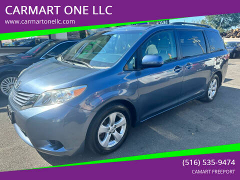 2015 Toyota Sienna for sale at CARMART ONE LLC in Freeport NY