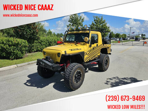 2001 Jeep Wrangler for sale at WICKED NICE CAAAZ in Cape Coral FL