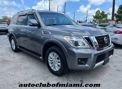 2017 Nissan Armada for sale at AUTO CLUB OF MIAMI, INC in Miami FL