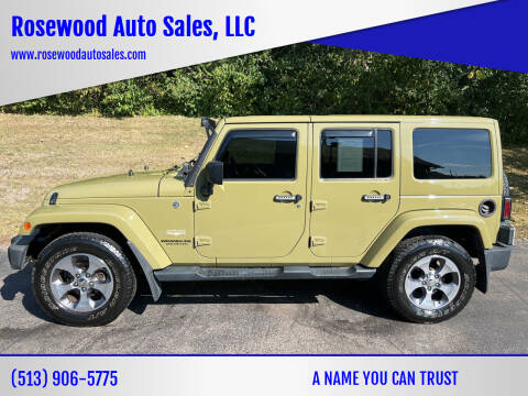 2013 Jeep Wrangler Unlimited for sale at Rosewood Auto Sales, LLC in Hamilton OH
