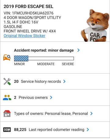 2019 Ford Escape SEL