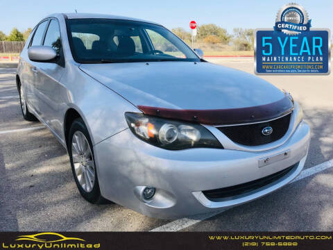 2008 Subaru Impreza for sale at LUXURY UNLIMITED AUTO SALES in San Antonio TX