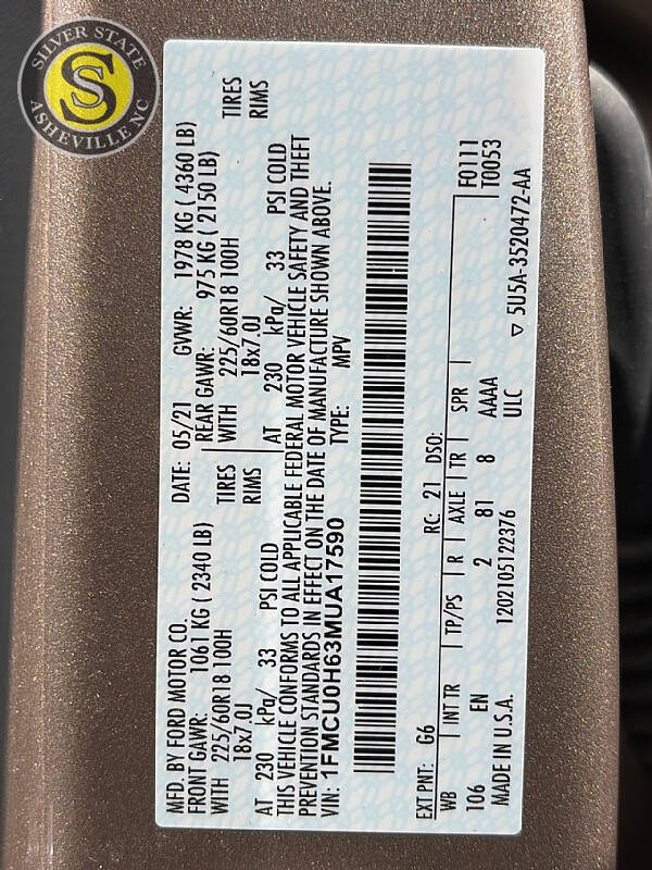 2021 Ford Escape SEL