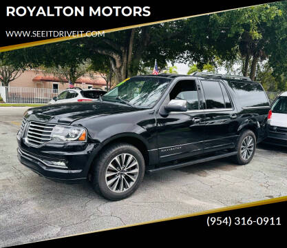 2017 Lincoln Navigator L for sale at ROYALTON MOTORS in Plantation FL