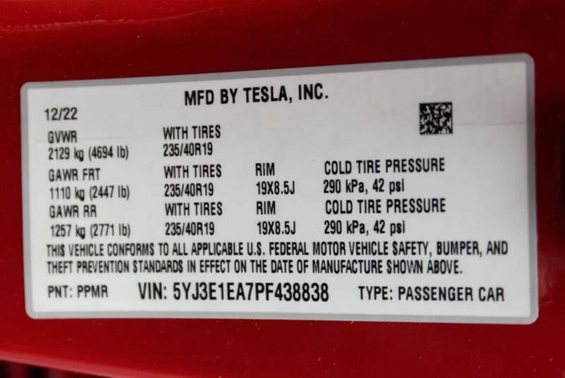 2023 Tesla Model 3