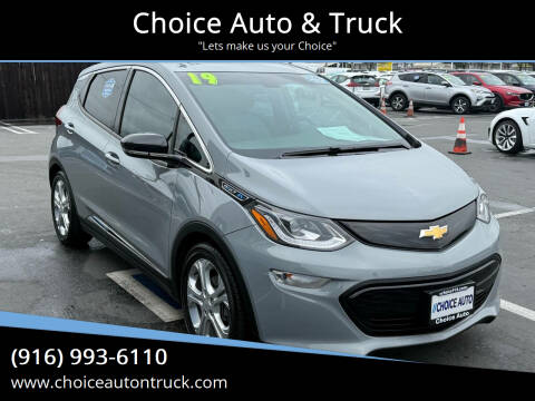 2019 Chevrolet Bolt EV for sale at Choice Auto & Truck in Sacramento CA
