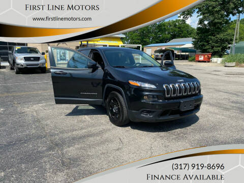 2016 Jeep Cherokee for sale at First Line Motors in Brownsburg IN