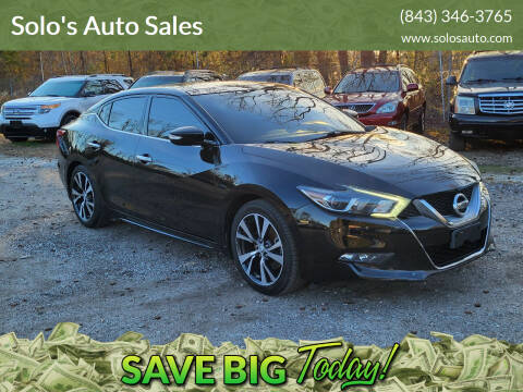 2017 Nissan Maxima for sale at Solo's Auto Sales in Timmonsville SC