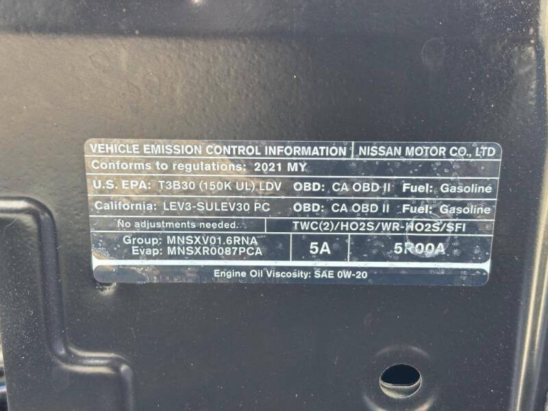 2021 Nissan Versa SR