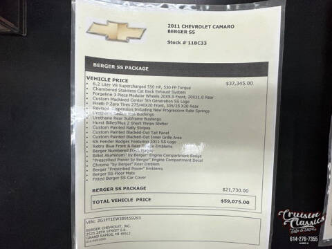 2011 Chevrolet Camaro SS