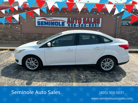 2018 Ford Focus for sale at Seminole Auto Sales in Seminole OK