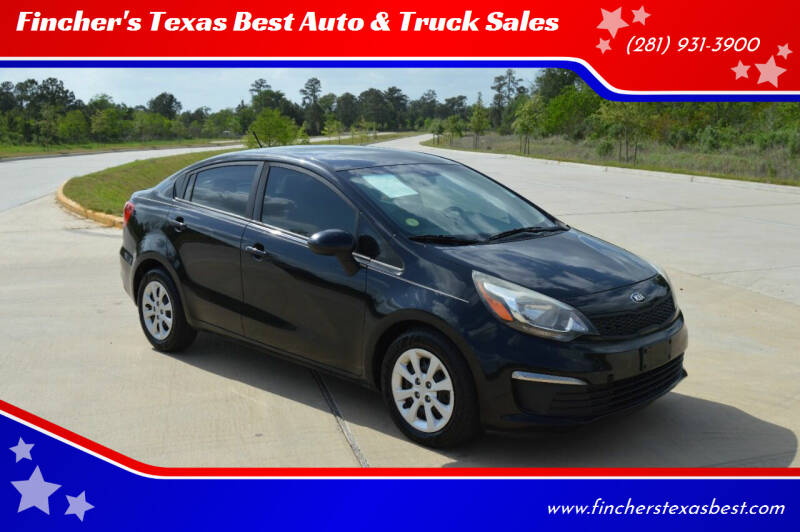 2017 Kia Rio for sale at Fincher's Texas Best Auto & Truck Sales in Tomball TX
