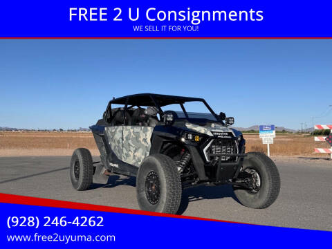 2021 Polaris RZR for sale at FREE 2 U Consignments in Yuma AZ