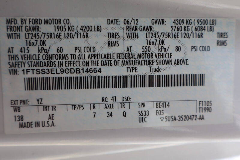 2012 Ford E-Series E-350 SD