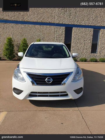 2019 Nissan Versa for sale at GRAND CARS in Dallas TX