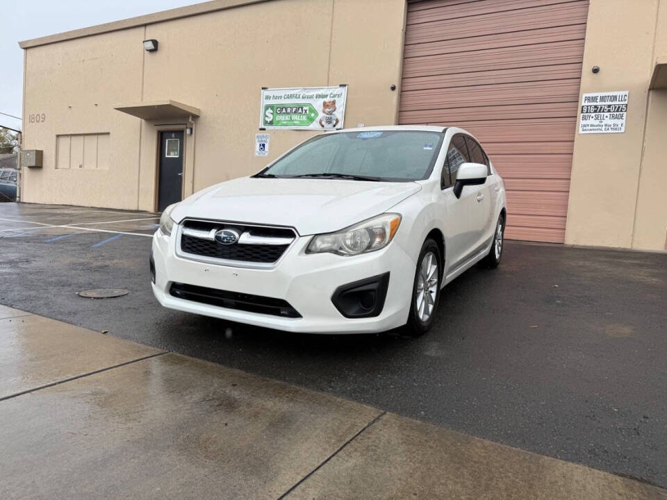 2012 Subaru Impreza for sale at Prime Motion LLC in Sacramento, CA