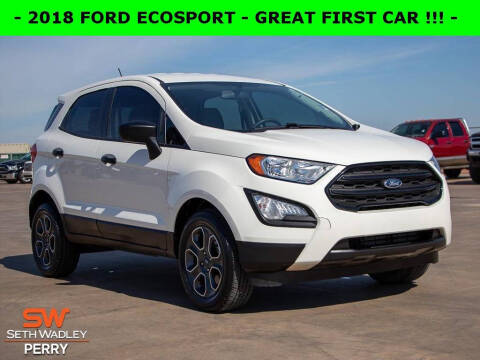 2018 Ford EcoSport for sale at Seth Wadley Chevy Perry in Perry OK