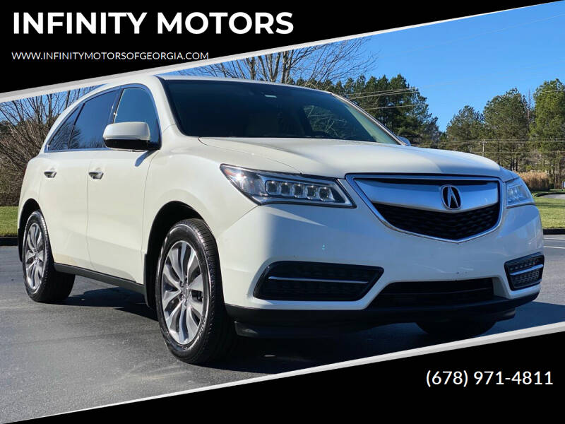 2014 Acura MDX for sale at INFINITY MOTORS in Gainesville GA