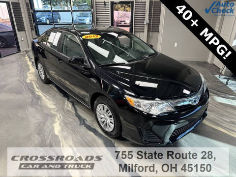 2012 Toyota Camry Hybrid for sale at Crossroads Car and Truck - Crossroads Car & Truck - Milford in Milford OH