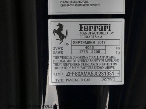 2018 Ferrari 488 Spider