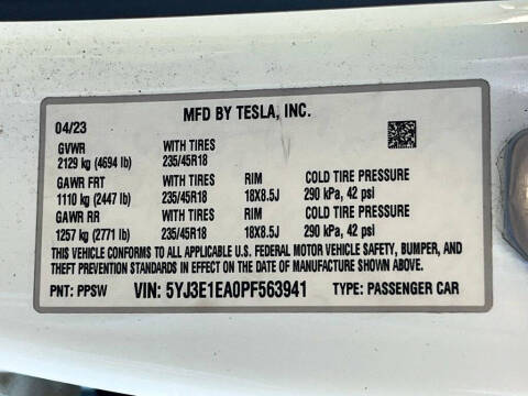 2023 Tesla Model 3