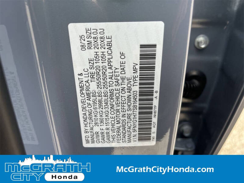 2025 Honda Pilot Touring+