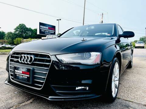 2013 Audi A4 for sale at Premium Motor's LLC in Norfolk VA