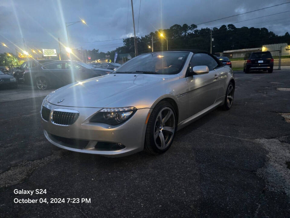 2008 BMW 6 Series for sale at PC Auto Sales LLC in Jacksonville, FL