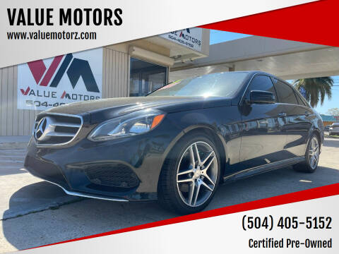2014 Mercedes-Benz E-Class for sale at VALUE MOTORS in Kenner LA