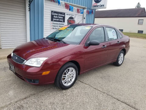 2007 Ford Focus for sale at CENTER AVENUE AUTO SALES in Brodhead WI