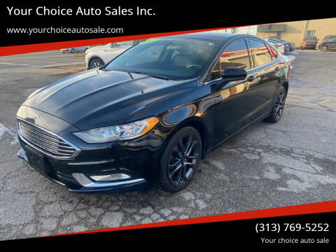 2018 Ford Fusion for sale at Your Choice Auto Sales Inc. in Dearborn MI