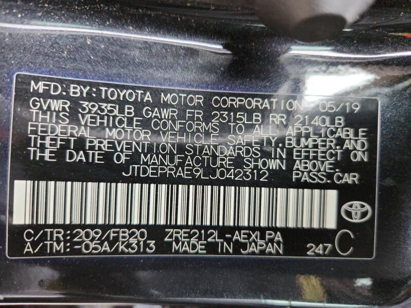 2020 Toyota Corolla LE