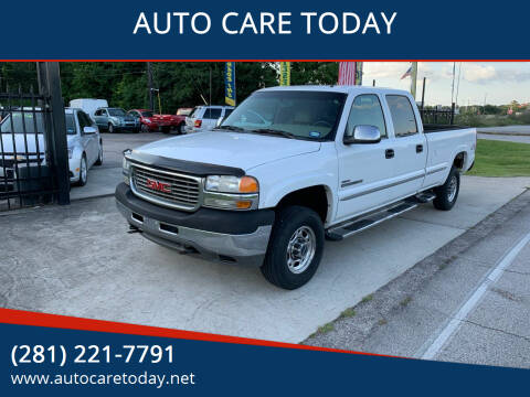 2002 GMC Sierra 2500HD for sale at AUTO CARE TODAY in Spring TX
