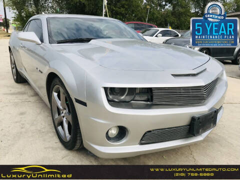 2013 Chevrolet Camaro for sale at LUXURY UNLIMITED AUTO SALES in San Antonio TX