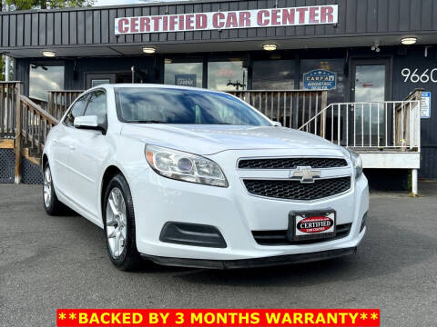 2013 Chevrolet Malibu for sale at CERTIFIED CAR CENTER in Fairfax VA