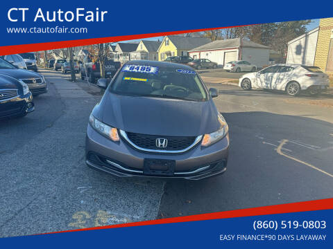 2013 Honda Civic for sale at CT AutoFair in West Hartford CT